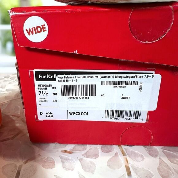 New Balance FuelCell Rebel v4 Women’s Running Shoes D Wide Hot Mango WFCXCC4-D N - Picture 12 of 12